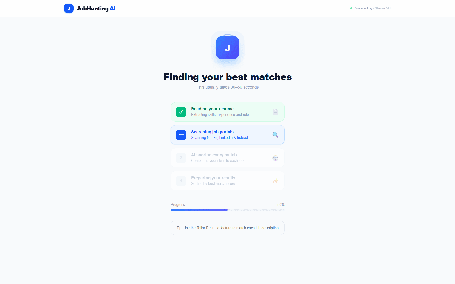 AI scans + scores
